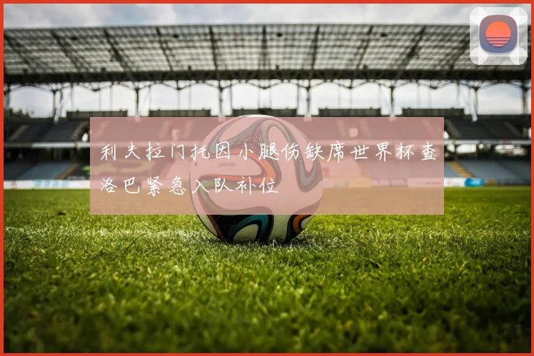 利夫拉门托因小腿伤缺席世界杯查洛巴紧急入队补位